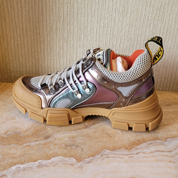 Gucci Flashtreck Metallic Sneakers MSRP $1,140 - Picture 9 of 15